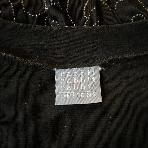 Black bling lightweight sweater with front button - Picture 6 of 6